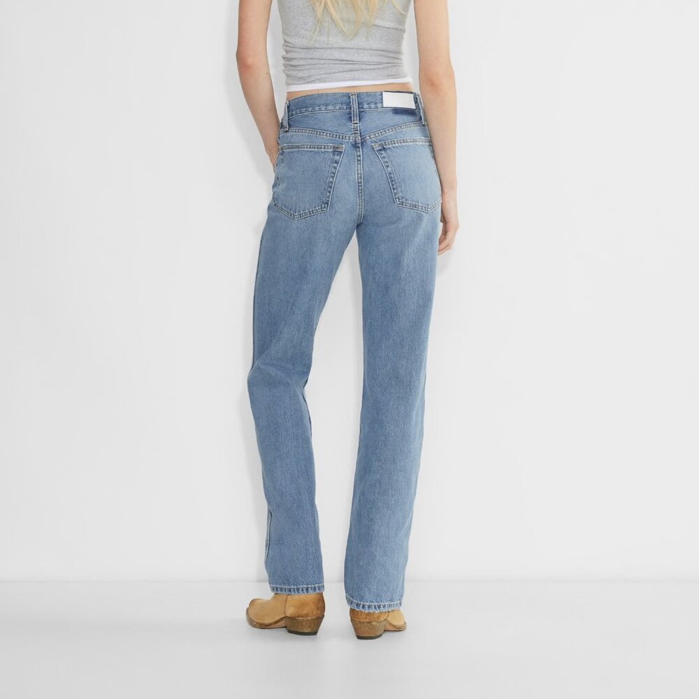 Re/Done Blue 90's High Rise Loose Straight Leg Jeans Size 25 - Picture 2 of 8